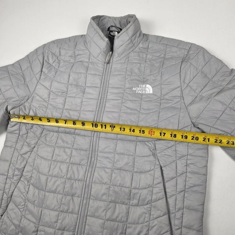 The North Face ThermoBall Eco Jacket Mens Medium Gray Full Zip Insulated Puffer